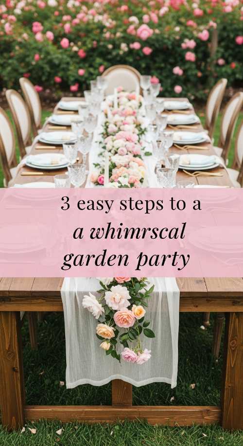 3 Steps to an Enchanting Garden Party Tablescape