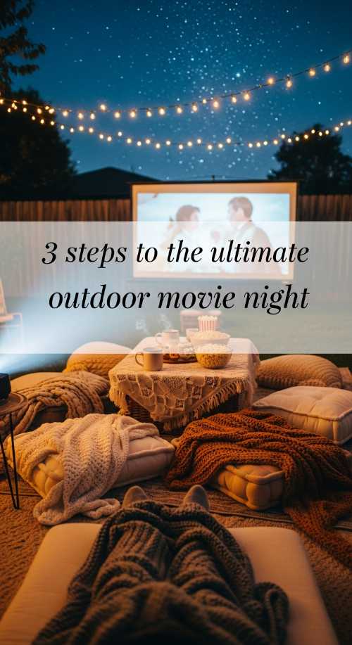 3 Steps to an Outdoor Movie Night