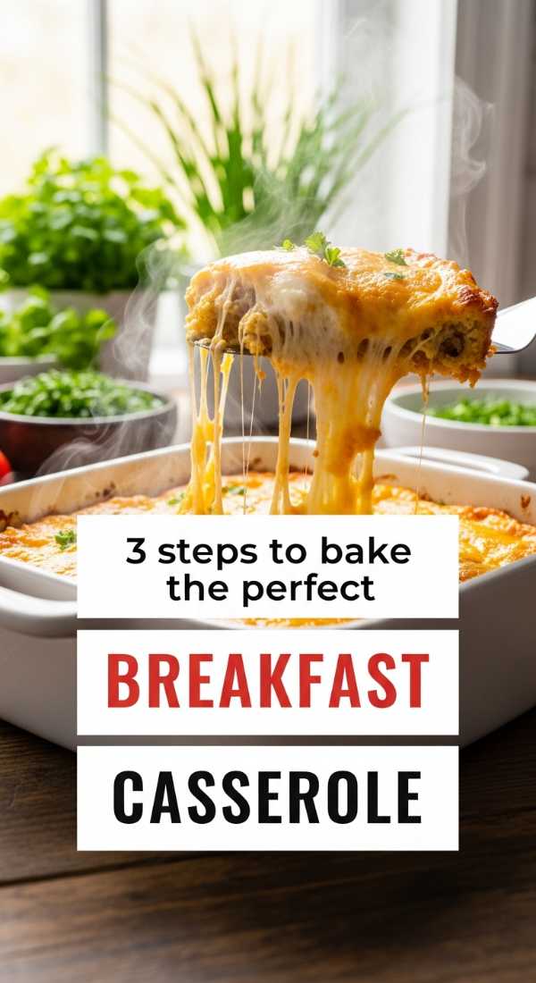 3 Steps To Bake The Perfect Breakfast Casserole 69f05aa8152da