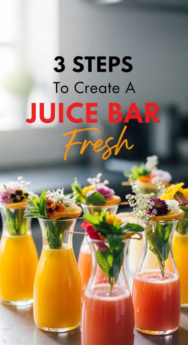 3 Steps To Create A Cute Juice Bar 69e8f8e466dc3