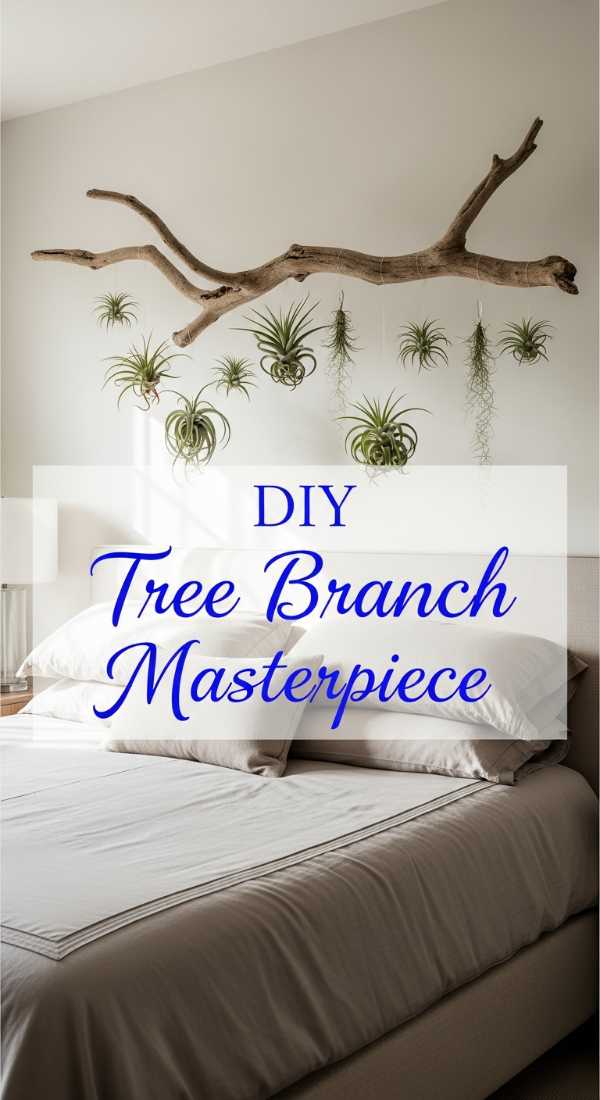 3 Steps to Create Stunning Tree Branch Wall Decor for $0