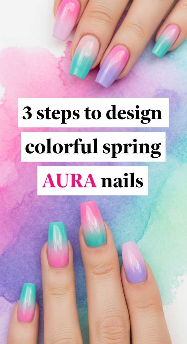 3 Steps To Design Colorful Spring Aura Nails 69ef98e0e1f15