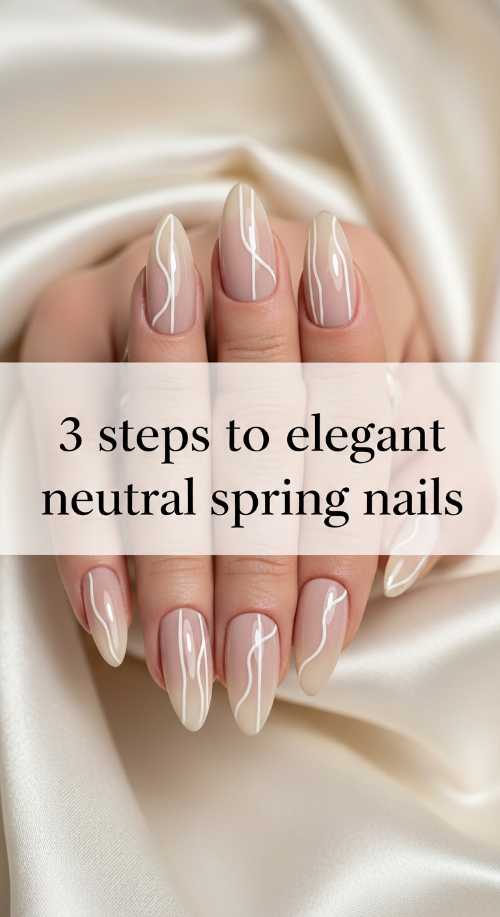 3 Steps to Elegant Neutral Spring Nails