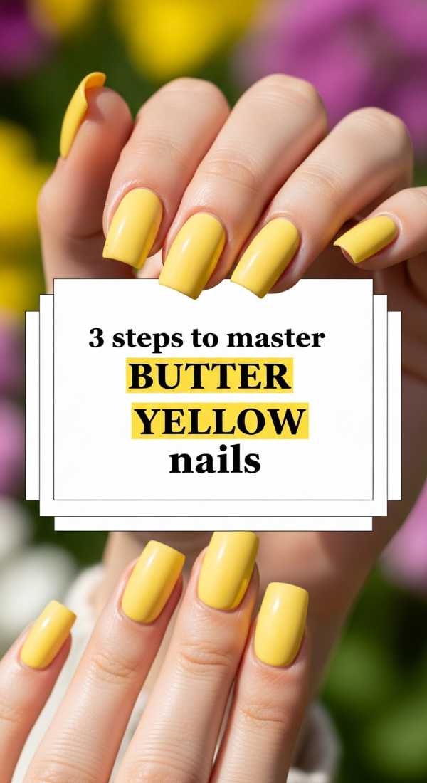 3 Steps To Master Butter Yellow Nails 69efaf915e4dd