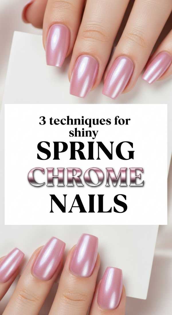 3 Techniques For Shiny Spring Chrome Nails 69e78047098bc