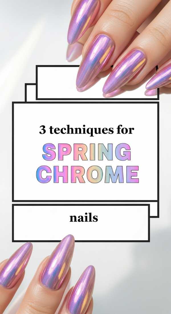 3 Techniques For Spring Chrome Nails 69e660515c865