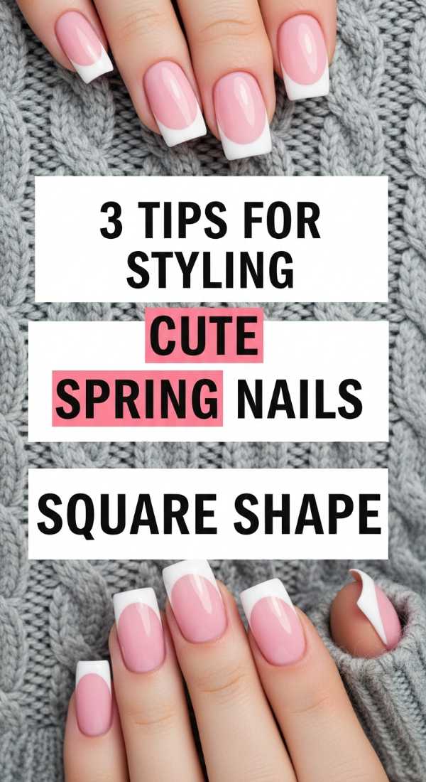 3 Tips For Styling Cute Spring Nails Square Shape 69efb156180d0
