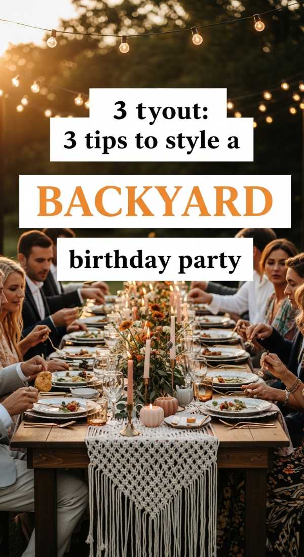 3 Tips To Style A Backyard Birthday Party 69f1a8ab2c671