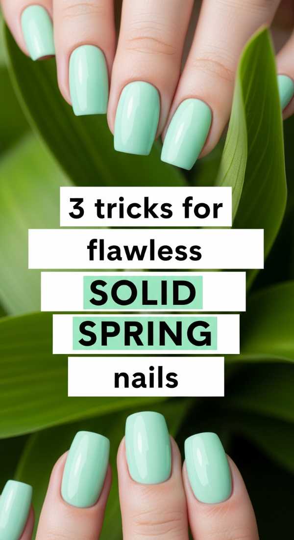 3 Tricks For Flawless Solid Spring Nails 69ea6990d80a8