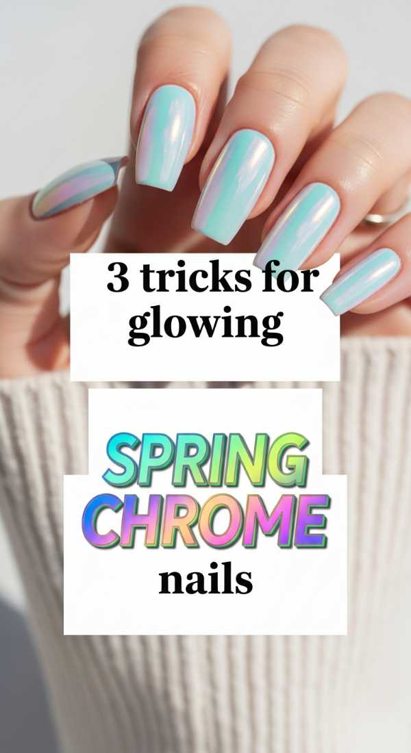 3 Tricks For Glowing Spring Chrome Nails 69efb16f546da