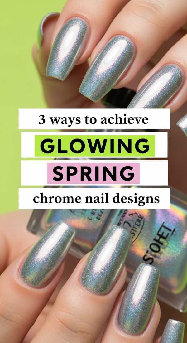 3 Ways To Achieve Glowing Spring Chrome Nail Designs 69efb160bd010