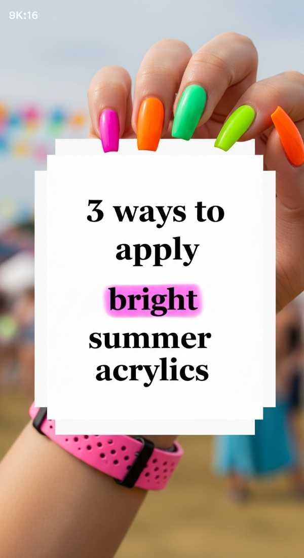 3 Ways To Apply Bright Summer Acrylics 69e759a89eb46