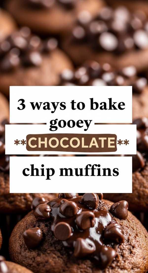 3 Ways To Bake Gooey Chocolate Chip Muffins 69e46e477584b