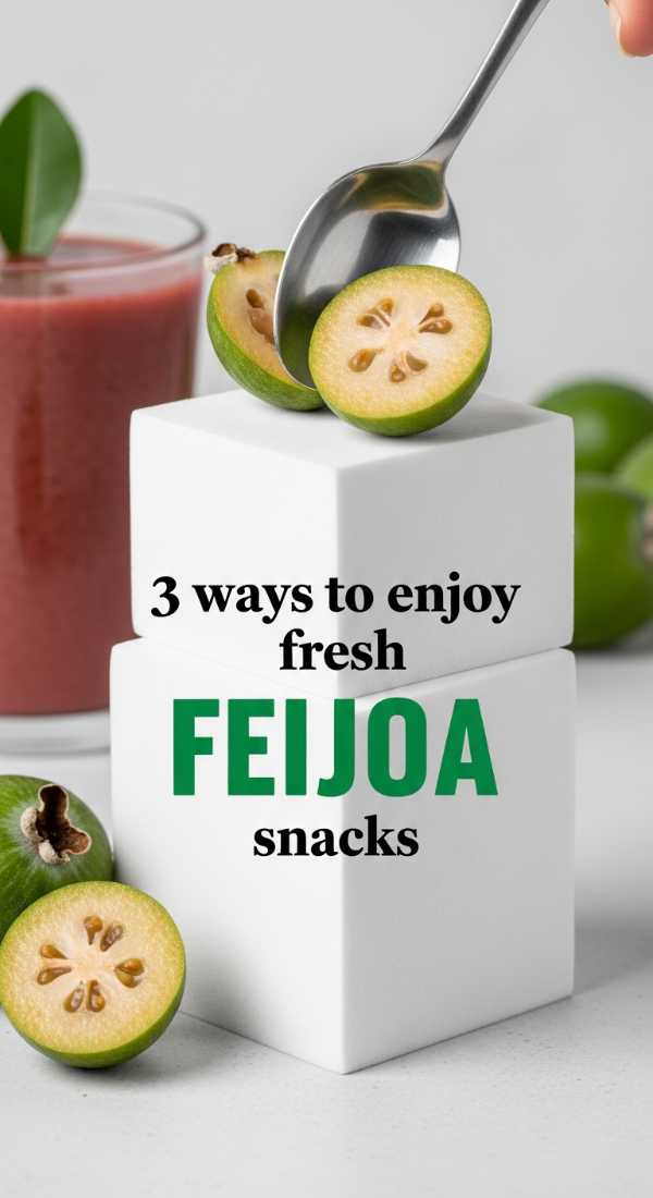 3 Ways To Enjoy Fresh Feijoa Snacks 69edf40c11e27