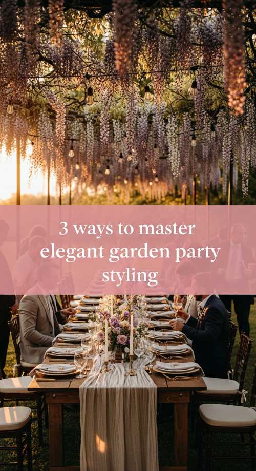 3 Ways to Master Elegant Garden Party Styling