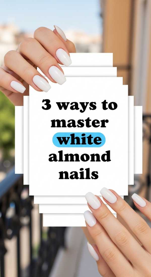 3 Ways To Master White Almond Nails 69e66251a143c