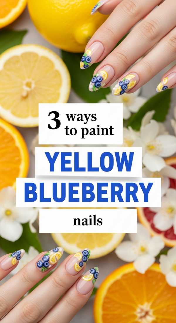 3 Ways To Paint Yellow Blueberry Nails 69e6605e6aa44