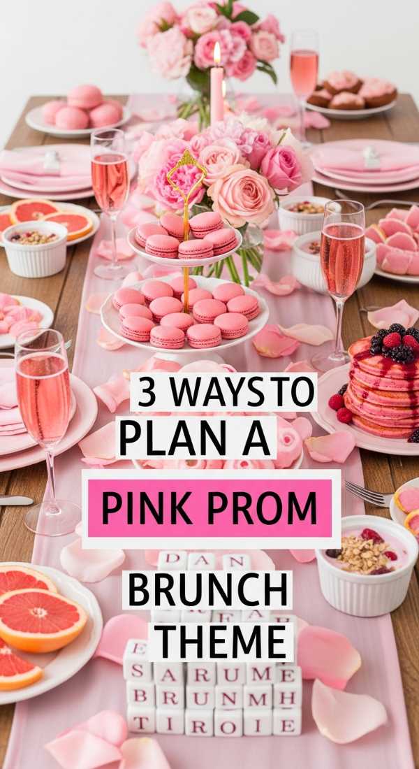 3 Ways To Plan A Pink Prom Brunch Theme 69efa7a5cb6a8