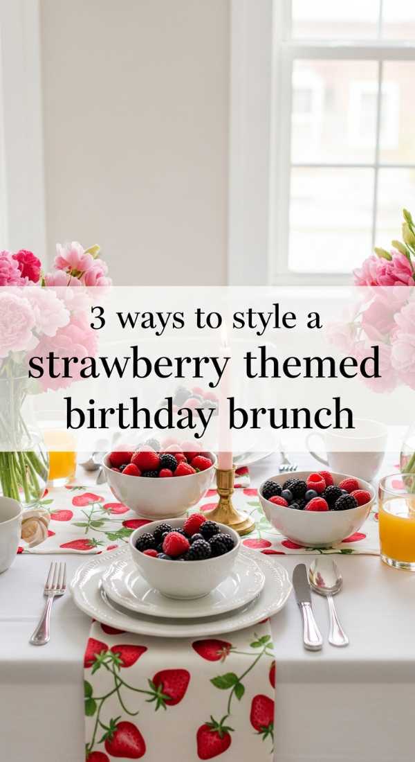 3 Ways To Style A Strawberry Themed Birthday Brunch 69e3273714e4d