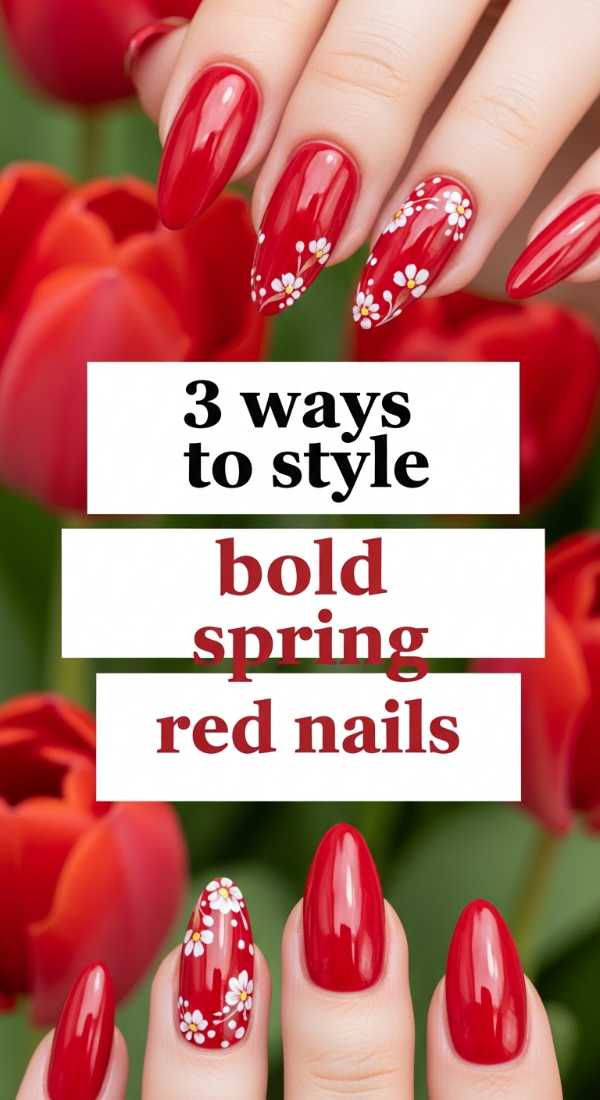 3 Ways To Style Bold Spring Red Nails 69efb1518724f