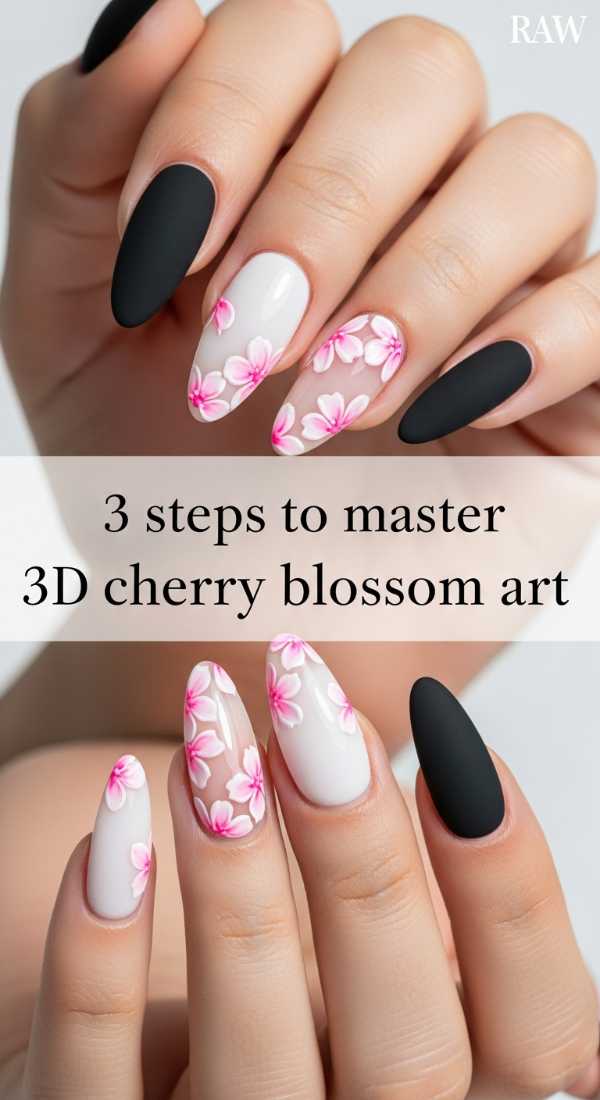 3d Cherry Blossom Nail Art Tutorial 69e31ee717d32