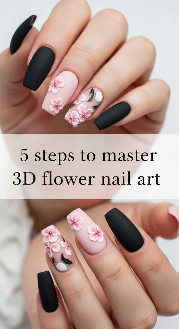 3d Pink Floral Matte Black Contrast 69e31eed00f0e