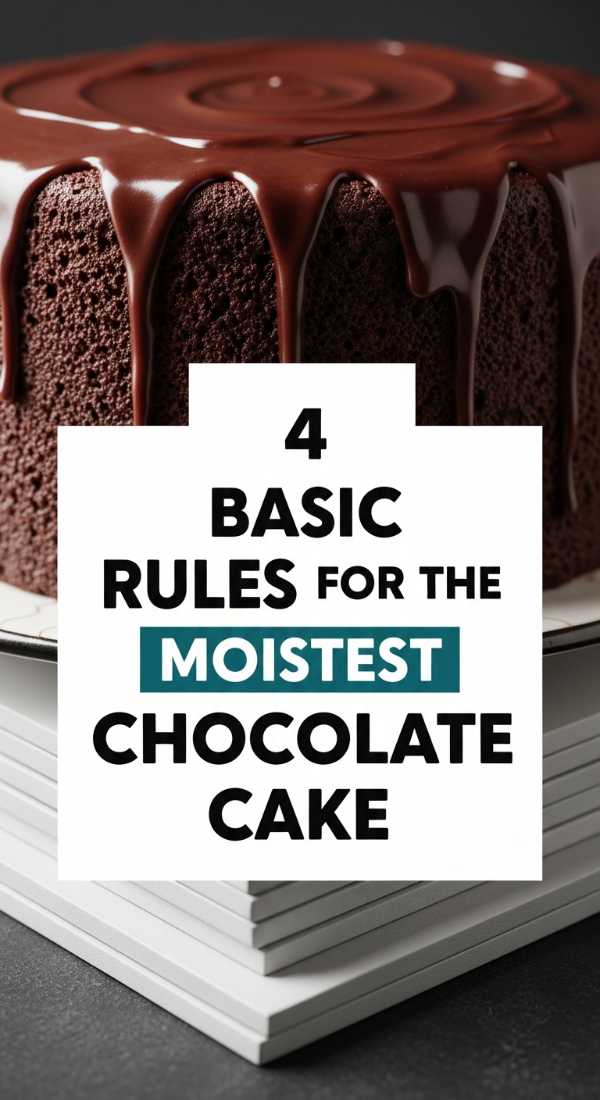 4 Basic Rules For The Moistest Chocolate Cake 69e46e4d9277a