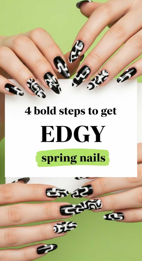 4 Bold Steps To Get Edgy Spring Nails 69e6617153ee1