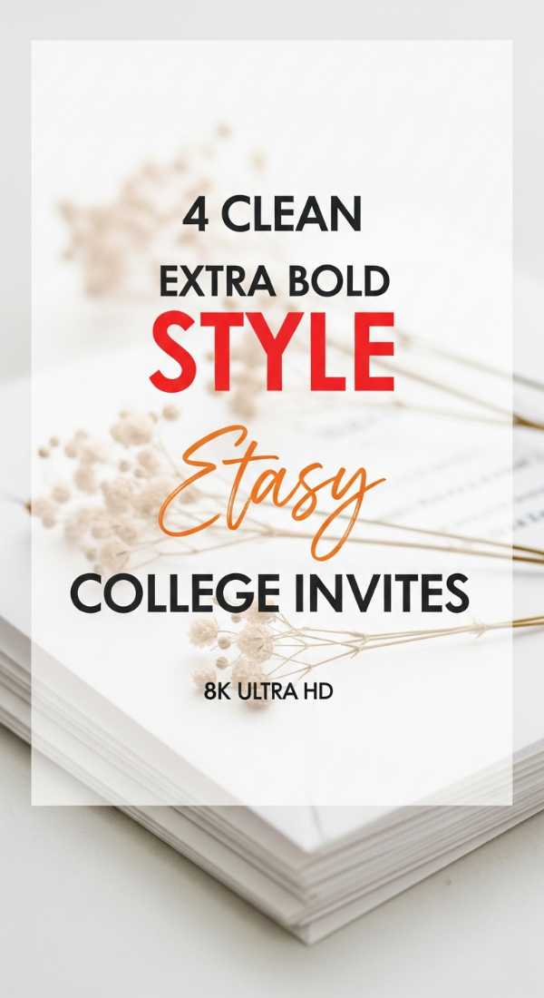 4 Clean Ways To Style Minimalist College Invitations 69e8f8dde5716
