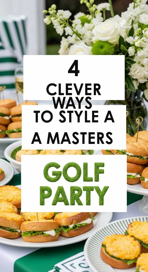 4 Clever Ways To Style A Masters Golf Party 69ecb07ee64d5