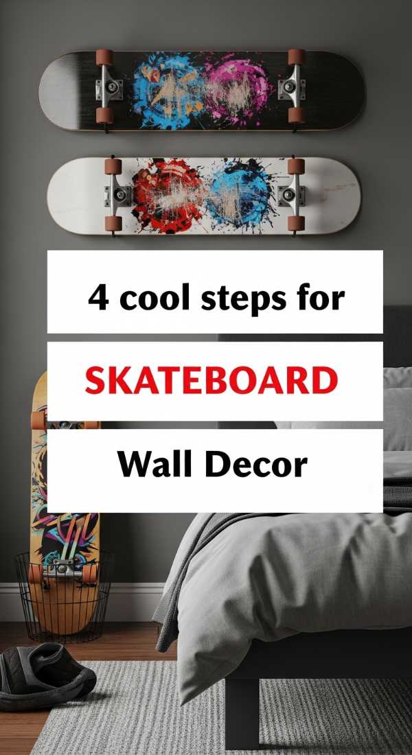 4 Cool Steps For Skateboard Wall Decor 69f32c56c9cb0