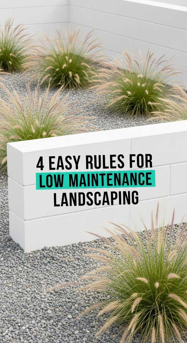 4 Easy Rules For Low Maintenance Landscaping 69ee5bcaa4424
