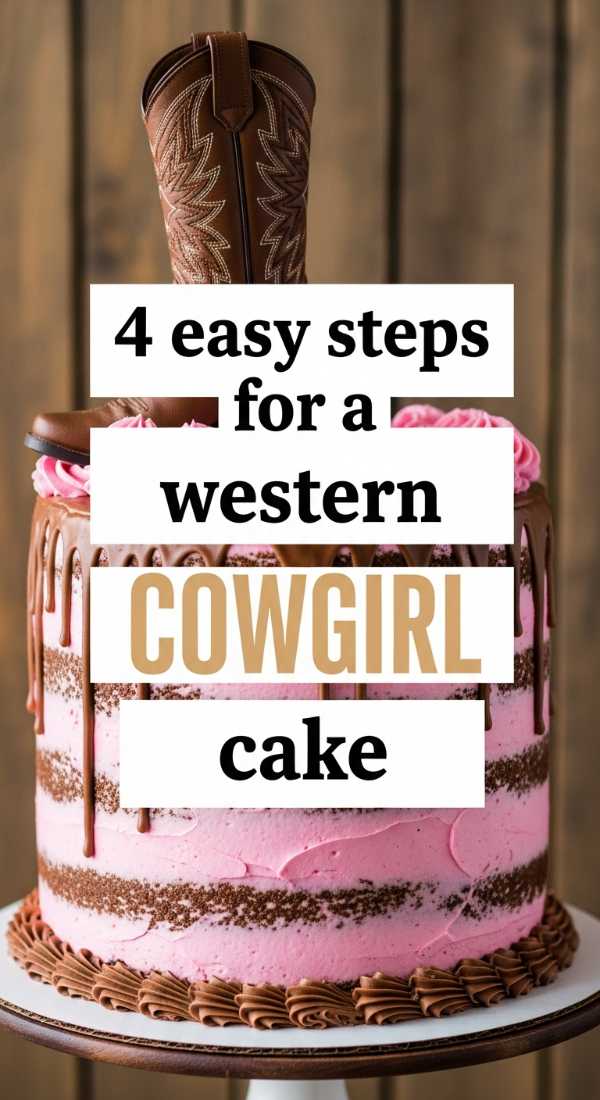 4 Easy Steps For A Western Cowgirl Birthday Cake 69ef46813e1e2