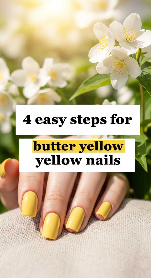 4 Easy Steps For Butter Yellow Nails 69e3c1dae0565