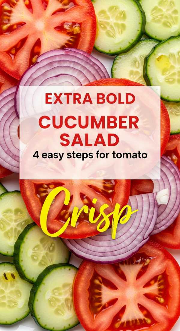 4 Easy Steps For Tomato Cucumber Salad 69f05ad360ccb