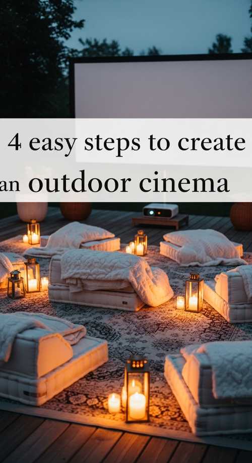 4 Easy Steps to an Elegant Outdoor Cinema
