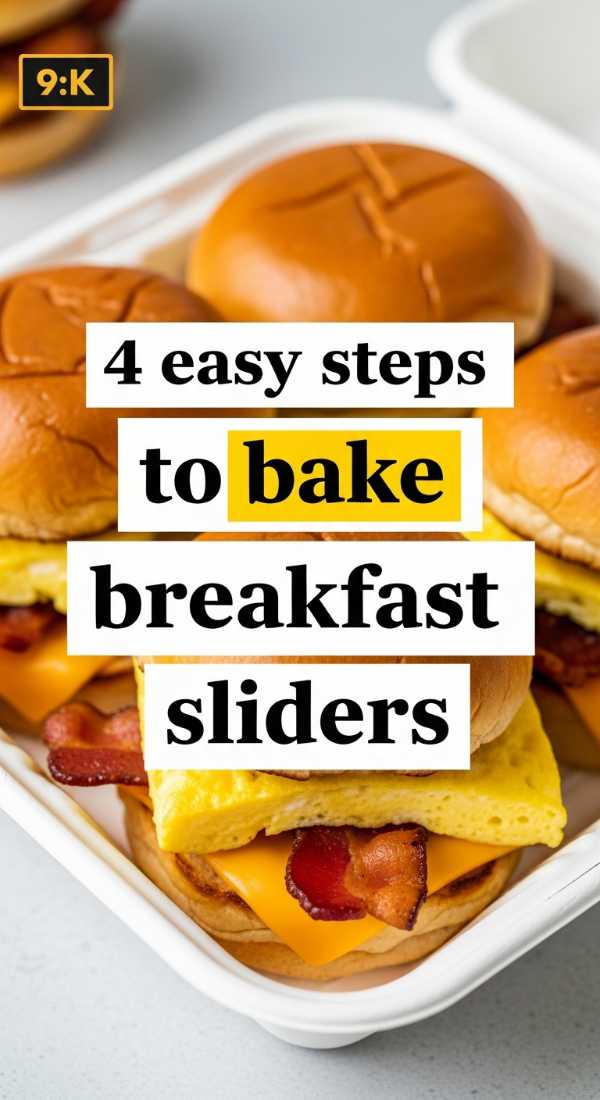 4 Easy Steps To Bake Breakfast Sliders 69e853d05bec4