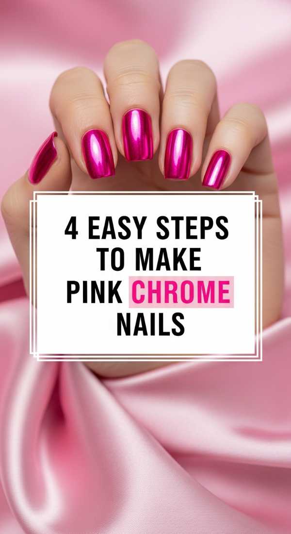 4 Easy Steps To Make Pink Chrome Nails 69e7599d06977