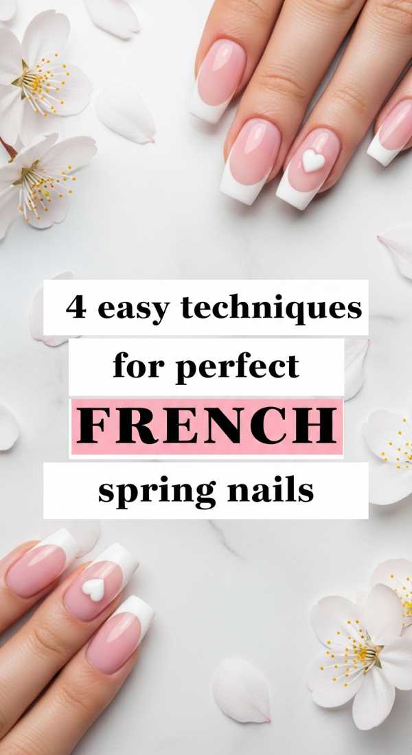 4 Easy Techniques For Perfect French Spring Nails 69ed0bb78840c
