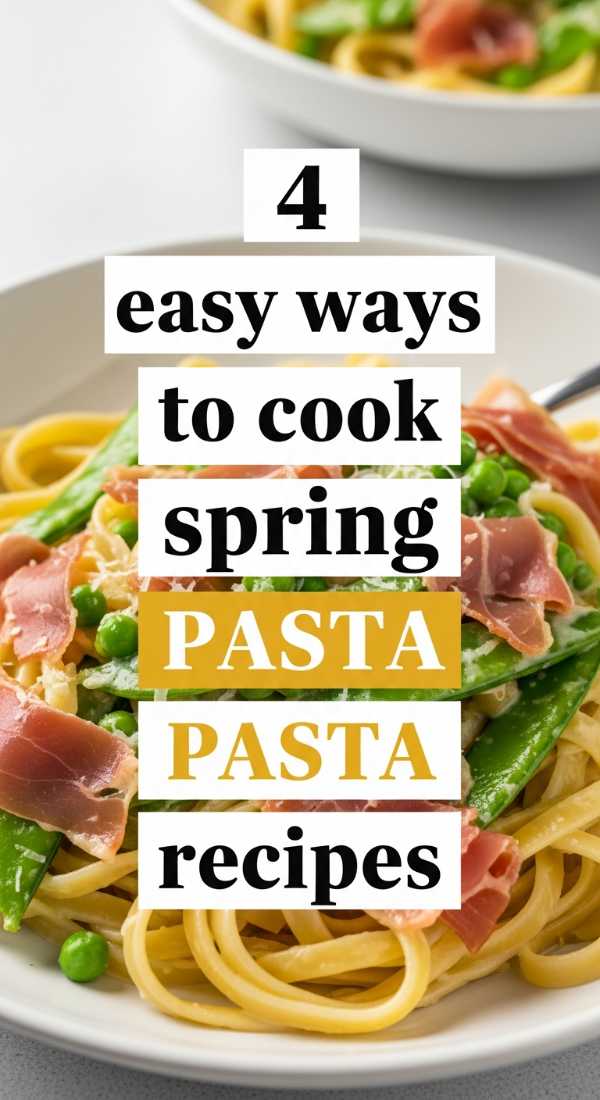4 Easy Ways To Cook Spring Pasta Recipes 69e9b56659507
