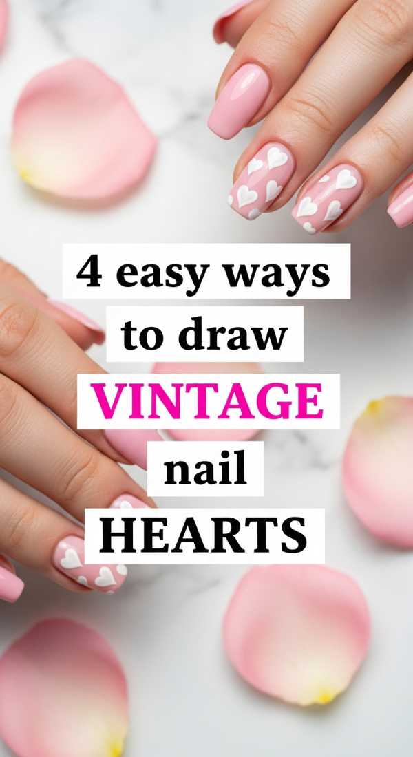 4 Easy Ways To Draw Vintage Nail Hearts 69e6616619526
