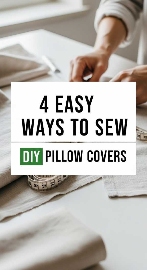 4 easy ways to sew diy pillow covers
