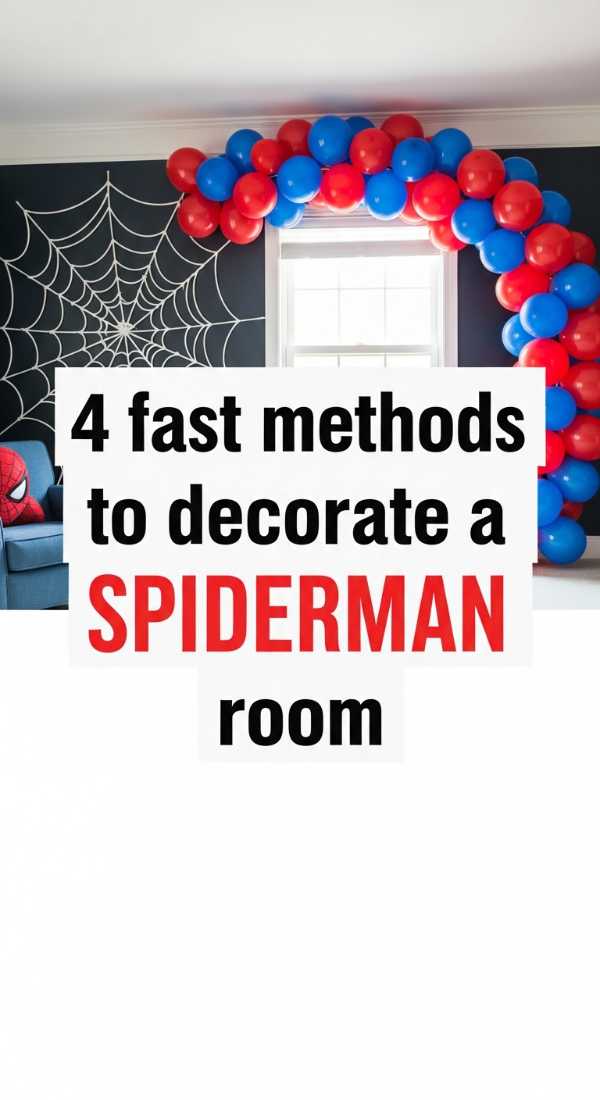 4 Fast Methods To Decorate A Spiderman Room 69f1a93fa8258
