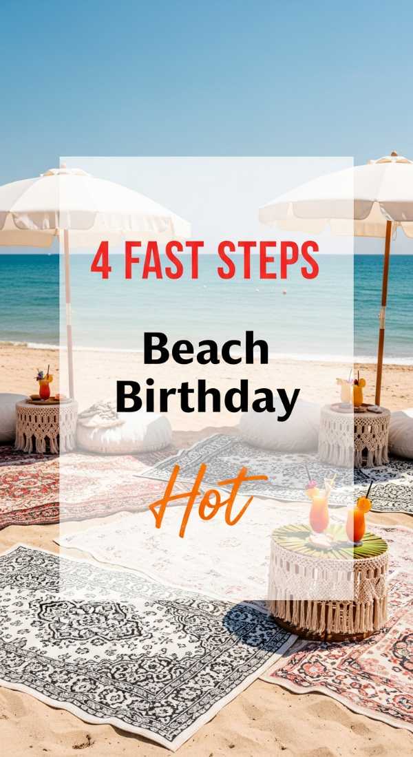 4 Fast Steps To Create A Beach Birthday Party Aesthetic 69ecac805bca1