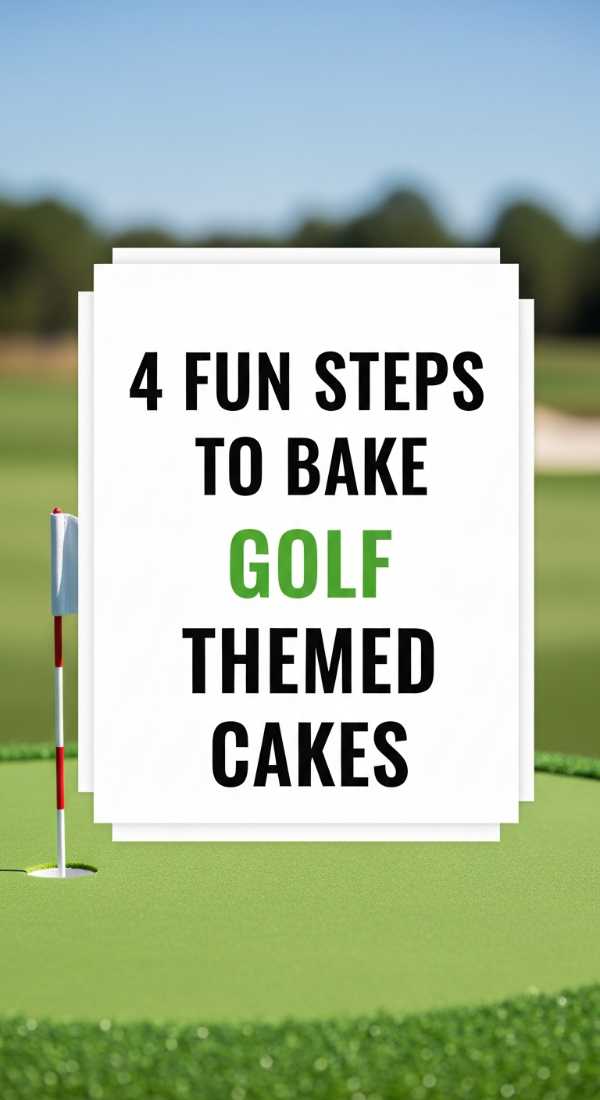 4 Fun Steps To Bake Golf Themed Cakes 69ef467cb327d