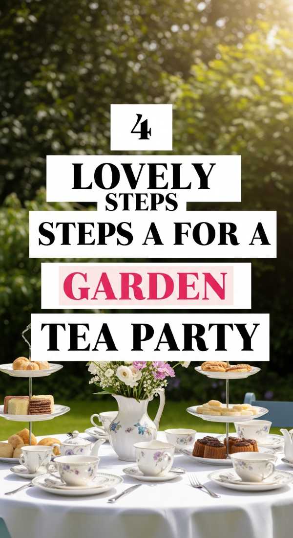 4 Lovely Steps For A Garden Tea Party 69e32c517b496
