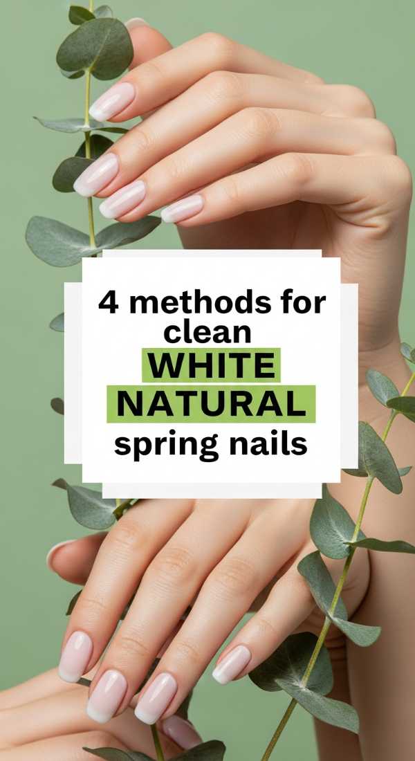 4 Methods For Clean White Natural Spring Nails 69efb1616b5e7