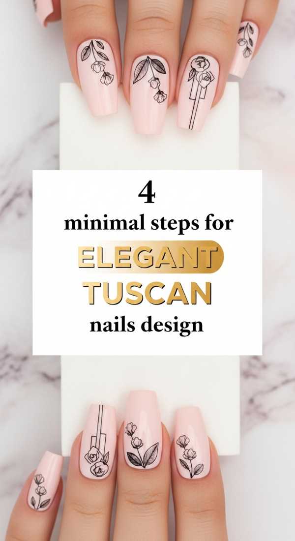4 Minimal Steps For Elegant Tuscan Nails Design 69e6616989256