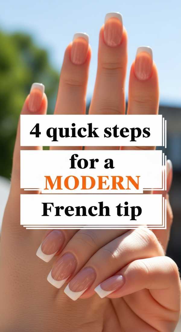 4 Quick Steps For A Modern French Tip 69e5286fac776
