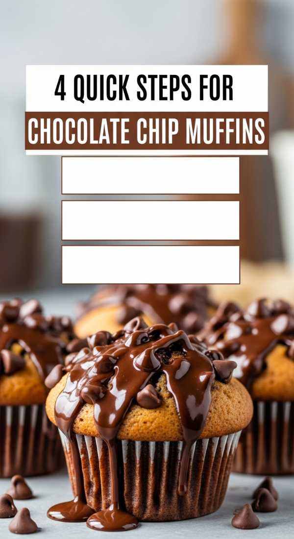 4 Quick Steps For Chocolate Chip Muffins 69e46e4cc7bc3